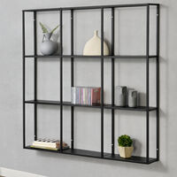 Scaffale da Parete (LxPxA) 160x18x110 cm Libreria Pensile con