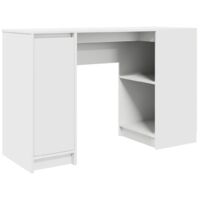 vidaXL Scrivania Bianca 120x42x76 cm in Legno Multistrato