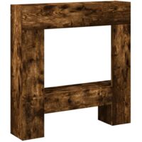 vidaXL Cornice per Camino Rovere Fumo 81x18x82 cm in Truciolato