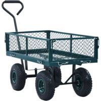Carrello a Mano da Giardino Verde 250 kg vidaXL 633963