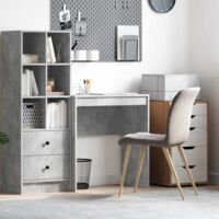 vidaXL Scrivania Grigio cemento 70 x 40 x 76 cm Legno multistrato