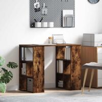 vidaXL Scrivania Rovere fumo 90 x 50 x 75 cm Legno multistrato