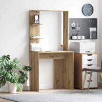 vidaXL Scrivania rovere artigianale 78.5 x 37 x 154.5 cm