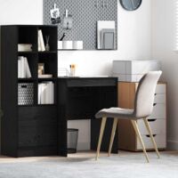 vidaXL Scrivania Altro Rovere nero 60 x 50 x 76 cm Legno multistrato