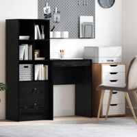 vidaXL Scrivania Altro Rovere nero 60 x 40 x 76 cm Legno multistrato