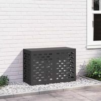 vidaXL Copertura per condizionatore d'aria Nero 90 x 40 x 60 cm