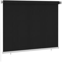 vidaXL Tenda a Rullo per Esterni 180x140 cm Nera