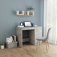 100x50x76 cm in modern wooden desk with door and drawer various colors dimensioni : Cemento