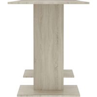 Dining table modern kitchen rectangular wooden 110x60x75 cm various colors colore : bianco e rovere