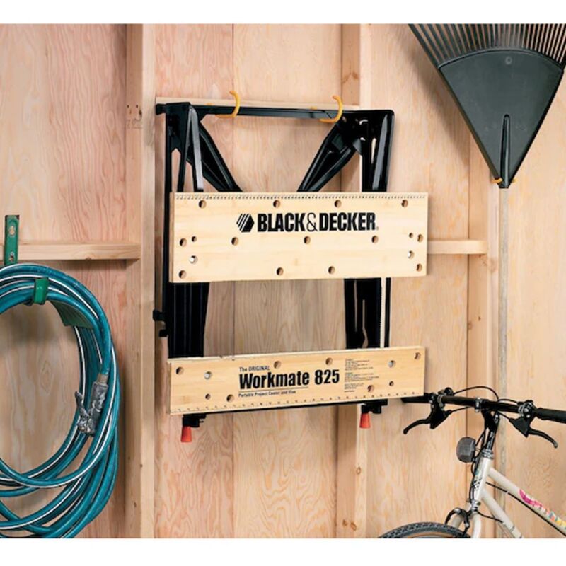 BLACK+DECKER WM825-XJ Etabli-Étau Pliable Grand Format - Serrage Une Main, 250 Kg, Acier & Bambou