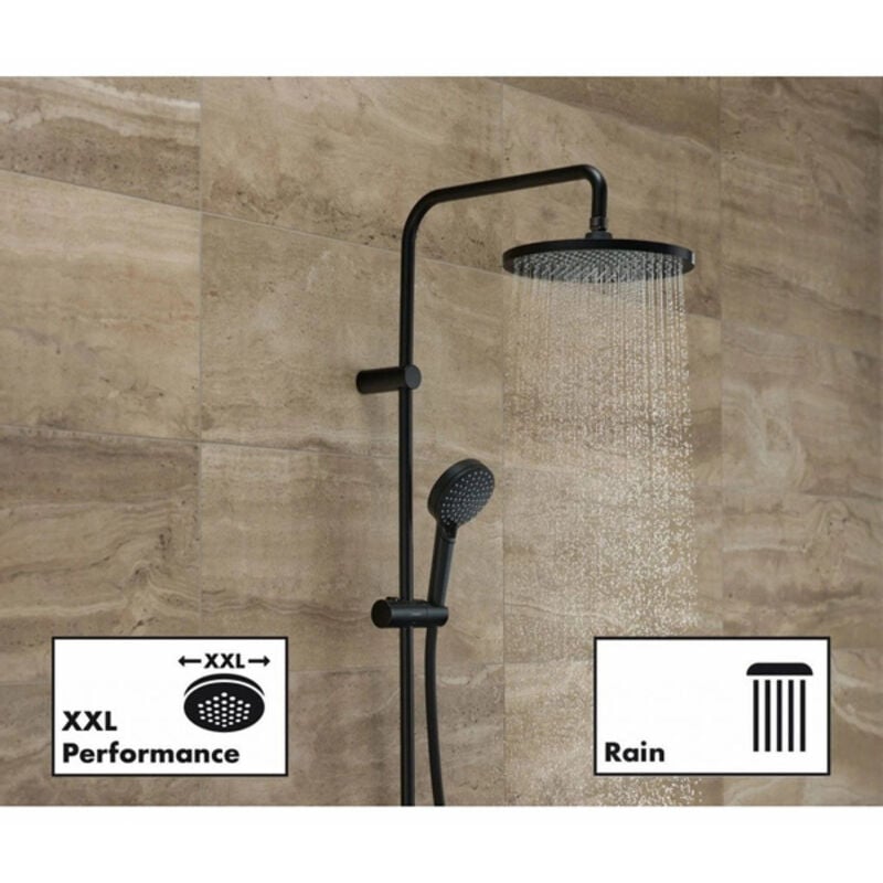 HANSGROHE Colonne De Douche 240 1 Jet Vernis Blend Ecosmart Avec Mitig – Mister PRO