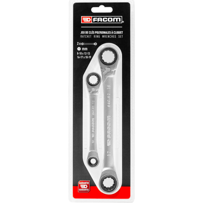Facom 44,17 Clé De 17 X 19 X 19 Mm - Outil Professionnel Robuste Pour Mécanique
