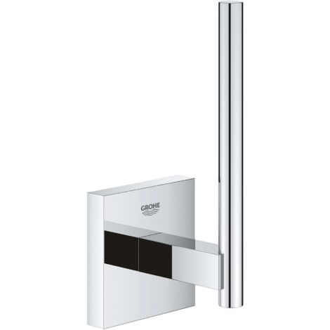 Grohe – Porte-papier toilette mural chrome – Fixations cachées – Métal durable – Brillance longue durée – 40979000