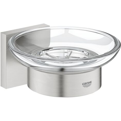 Grohe QuickFix Start Cube - Porte-savon avec support, verre/supersteel 41096DC0 (1/5)