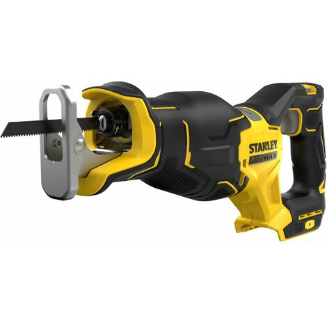 Stanley – Scie sabre sans fil 18V – Moteur Brushless – Longueur de course 29mm – Vitesse 0-3200 tr/min – Pour bois, acier et aluminium - SFMCS310B-XJ
