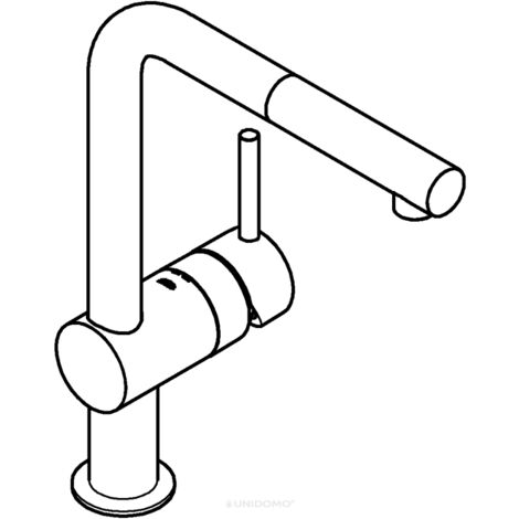 Mitigeur de cuisine GROHE Minta - Rotation 360° et douchette extractible