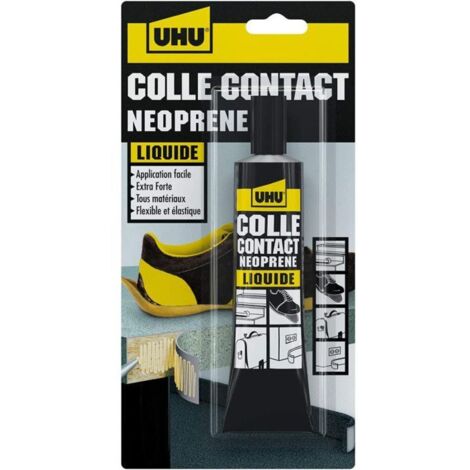 Colle néoprène liquide - Super forte - Transparente - UHU - Tube de 120g
