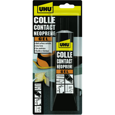Colle contact gel - GENERIQUE - UHU - 120g - Résistante à la chaleur - Adhésion rapide