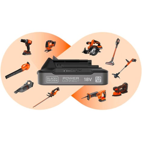 Batterie lithium - Tension 18 V - 2,0 Ah BLACK+DECKER BL2018-XJ