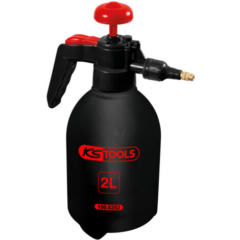 Kstools – Pulvérisateur à pression 2L – Tête de pulvérisation réglable en laiton – Joints en Viton pour durabilité – Pour produits chimiques variés