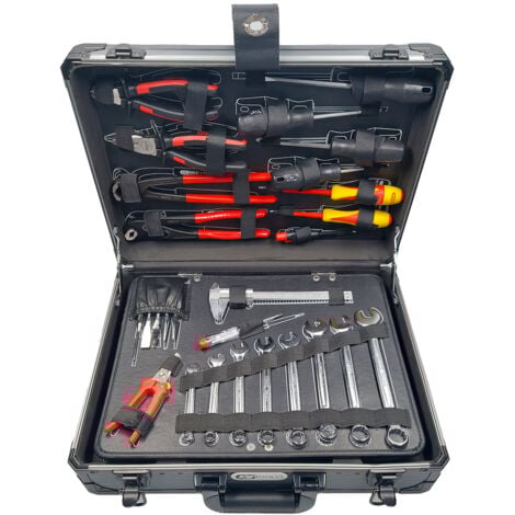 KS Tools - Coffret d'outils 1/4 - 1/2 -  131 pcs - malette à outils complète - coffret de douilles - 922.0731