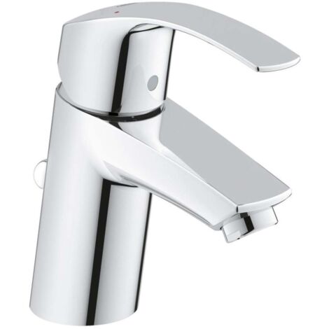 Mitigeur monocommande lavabo – Finition chrome – Bec bas – Hauteur 146 mm – Installation rapide GROHE QuickFix – Débit 5 l/min