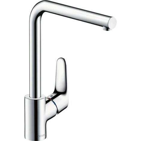 Hansgrohe – Mitigeur de cuisine bec orientable 280mm – Débit 12 l/min – Poignée ajustable – Laiton chromé – 31817000