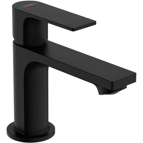 Hansgrohe – Mitigeur de lavabo noir mat avec vidage – CoolStart EcoSmart – Projection 121mm, hauteur 173mm – 72587670