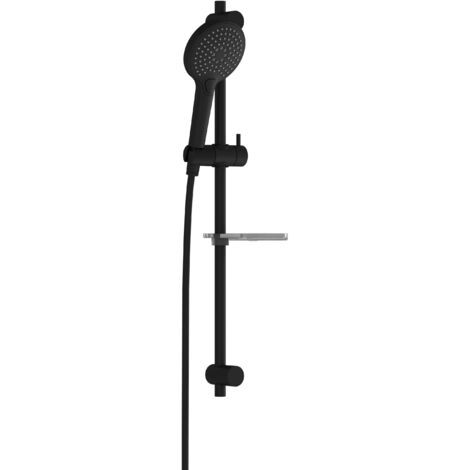 VitrA Bliss set de douche noir mat (douchette, flexible et barre)