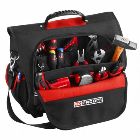 Sac textile pour outils, 14 Pochettes Intérieur et 2 Poches Latérales Extérieur FACOM BS.TLBPB