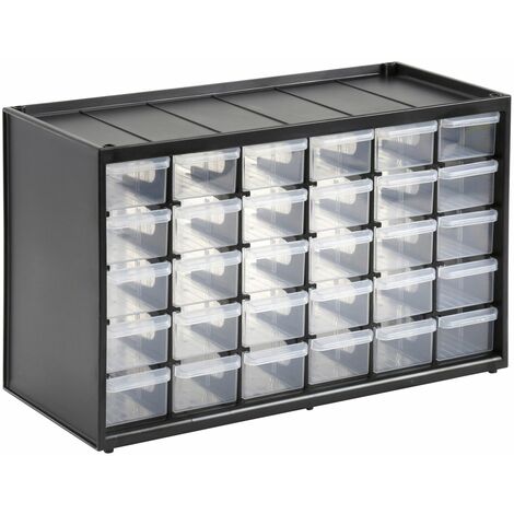 Organiseur 39 tiroirs Boîte de rangement extensible avec étiquettes Casier  à vis outils petites pièces Maison atelier : : Cuisine et Maison