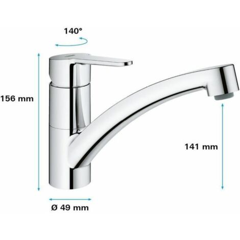 hansgrohe Focus M41 Mitigeur de cuisine 240, avec douchette extractible 2 jets Aspect acier inox