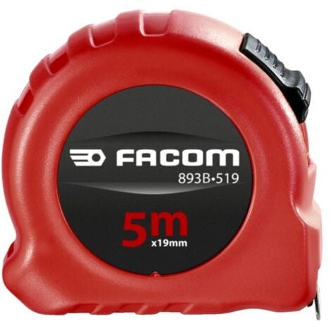 Mesure 5 m avec blocage, Ruban Nylon 19 mm, double faces FACOM 893B.319PB