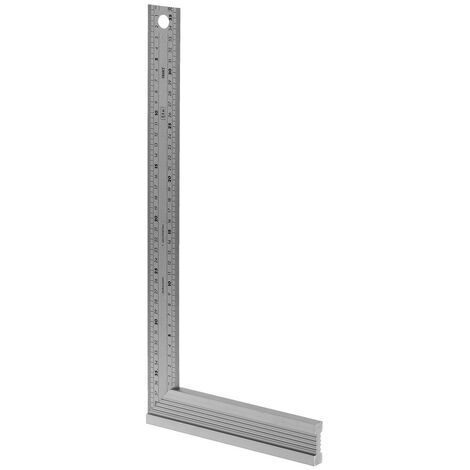 DIMOS - Equerre de menuisier en aluminium longueur 30cm réf. 155576
