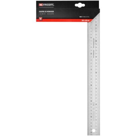 FACOM Equerre De Menuisier Inox 200 x 400 mm - DELA.1223.04PB - Acier Inoxydable