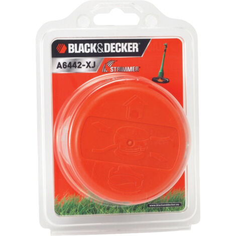 BLACK+DECKER Bobine De Rechange Pour Coupe-Bordures - Fil Nylon 1.5mm, Déroulement Automatique