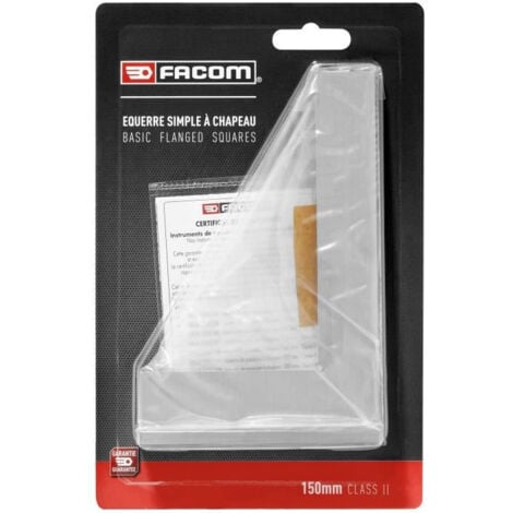 FACOM Equerre Simple À Chapeau 150 x 100 mm 90° - DELA.1257.04PB - Acier Inoxydable