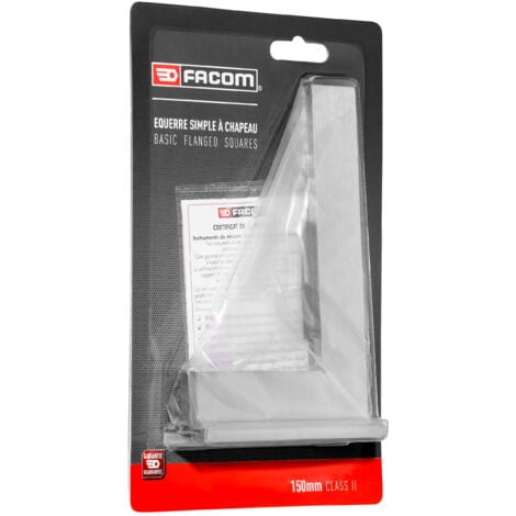 FACOM Equerre Simple À Chapeau 150 x 100 mm 90° - DELA.1257.04PB - Acier Inoxydable