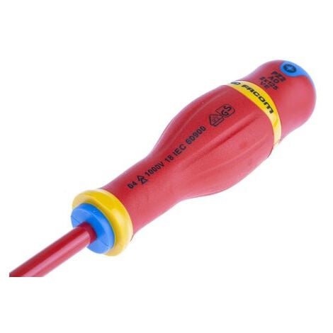 Jeu de 6 Tournevis Protwist isolés 1000V (plats et pozidriv) FACOM ATDVE.J6PB