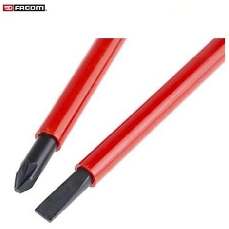 Jeu de 6 Tournevis Protwist isolés 1000V (plats et pozidriv) FACOM ATDVE.J6PB