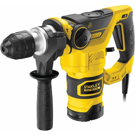 Stanley Fatmax – Perforateur burineur 1250W – Énergie de frappe 3,5J – Mandrin SDS+ – Capacité perçage béton 32mm – Accessoires inclus - FME1250K-QS (1/10)