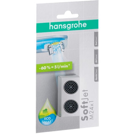 Mousseur de robinetterie Mâle 24 x 1 Hansgrohe Ecosmart lot de 2