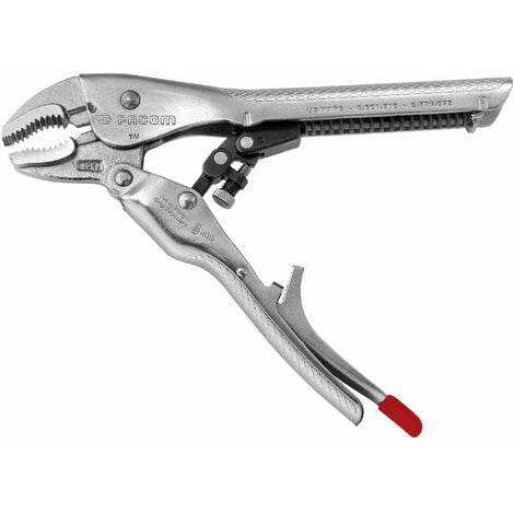 FACOM Pince-Étau À Serrage Automatique - 580.10 - Bec Coudé Multi-usage 10"