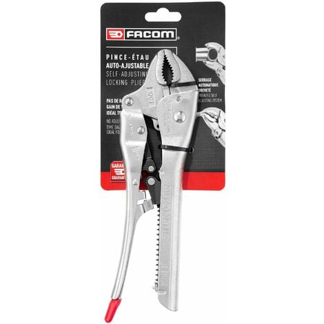 FACOM Pince-Étau À Serrage Automatique - 580.10 - Bec Coudé Multi-usage 10"