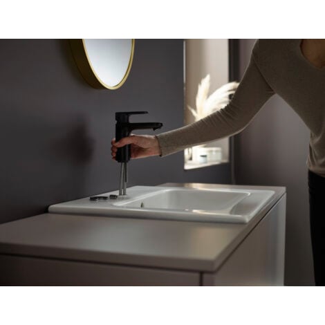 hansgrohe Vernis Blend Mitigeur de lavabo 100 sans tirette ni vidage Noir mat