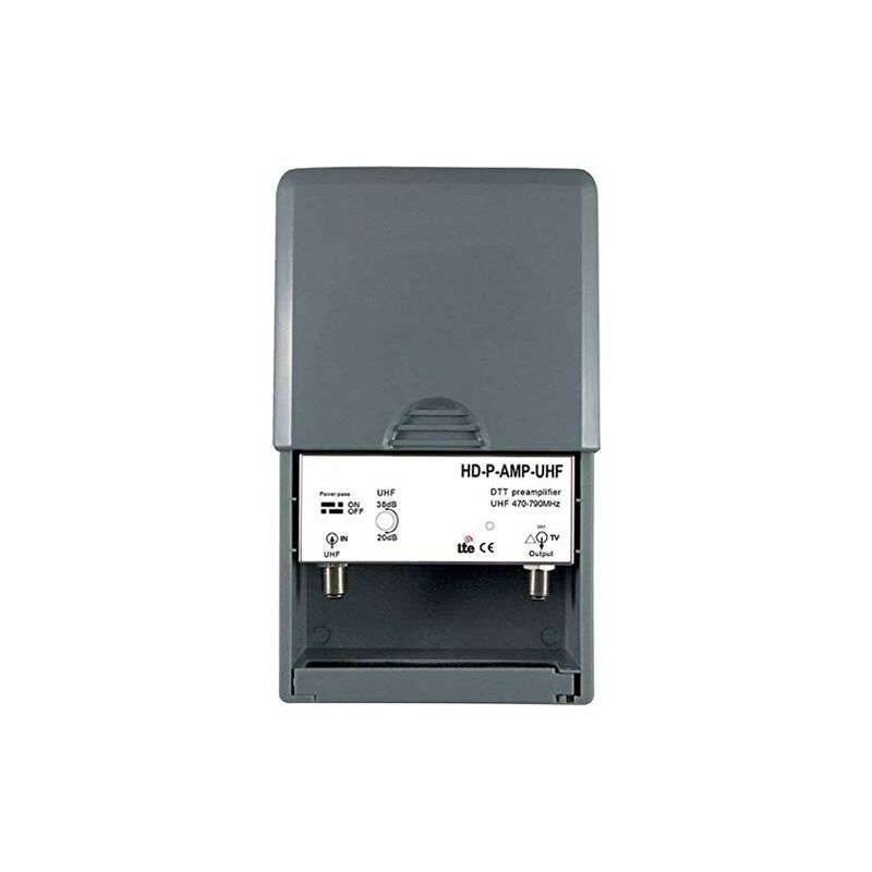 Kit Préamplificateur UHF Optex 010053 - Réglable, étanche, 20-38dB, 220V, Bande 470-790 MHz