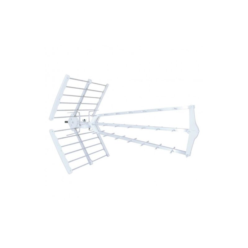 Metronic 425044 Antenne d'extérieur Trinappe 20 dB - filtre 4G - UHF - Fiche F