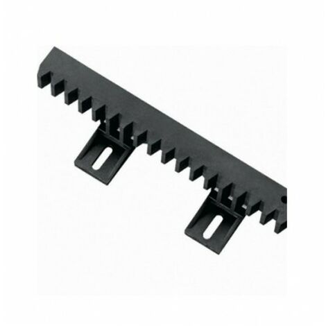 Crémaillère nylon renforcé pour portail coulissant – Supporte jusqu'à 500 kg – Longueur 1 m – Dimensions 28 x 20 mm – 6 attaches inférieures