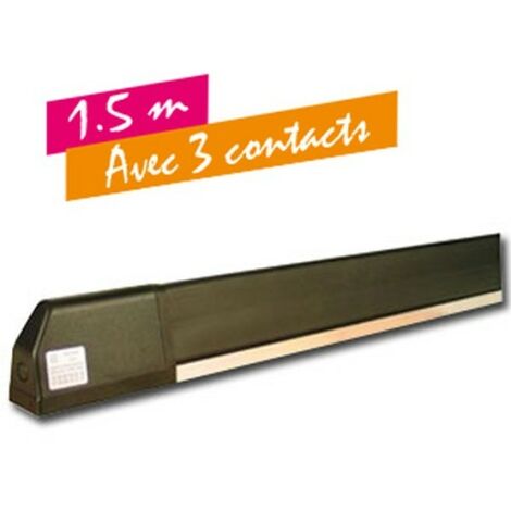 Tranche de sécurité homologuée, prémontée et redécoupable avec 3 contacts - 1.5 mètres TSCN150 (1/2)
