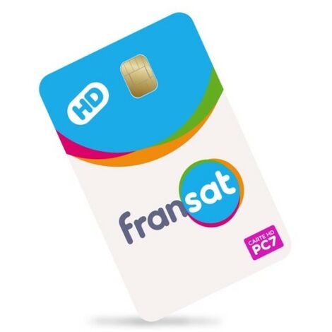 Carte FRANSAT HD PC7 – Récepteur TNT – Décodeur satellite – Valable 4 ans – Compatible Eutelsat 5W (1/2)